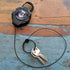 Heavy Duty Retractable Ratchit Keychain Tether Reel for Multiple Keys with Clip, Large Polycarbonate Body