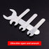 12PCS Single Open Ended Wrench Set, Silver Flat Spanner Combination for Limited Space