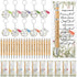 Christian Church Gifts Bulk Bible Verse Bamboo Pens, Floral Keychain, Inspirational Bookmark for Women
