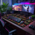 Mcapirivo 31.5"x15.7" Vintage Library Bookshelf Large Gaming Mouse Pad Flower XXL Desk Mat, Non-Slip Rubber Base