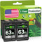 Limeink 2 Remanufactured Ink Cartridge Replacement for HP 63 for HP 63xl Ink Cartridge Combo Pack for HP 63 Ink