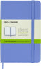Moleskine Classic Notebook, Hard Cover, Pocket, 3.5" x 5.5", Plain/Blank, Hydrangea Blue, 192 Pages