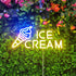15.7"" 7.8"" Ice Cream Neon Sign Ice Cream Light Ice Cream Signs for Business, Ice Cream Bar Sign Decor for Drinking