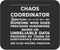 Chaos Coordinator Mousepad 9 Inch, Definition Organization Mouse Mat Poster
