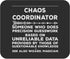 Chaos Coordinator Mousepad 9 Inch, Definition Organization Mouse Mat Poster