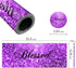 Desk Pad, Gaming Mouse Pad Extended Mouse Mat with Stitched Edge, AUOX Large Mousepad XL 31.5" x 11.8" Non-Slip Rubber Base Keyboard Pad for Laptop Office Computer Home & Coasters, Purple Glitter by Mxfdegf