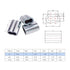 Wire Rope Sleeve, Aluminum Alloy, for Wire Rope Dia. 1/2", PK 10