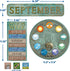 Eureka Curiosity Garden Classroom Calendar Bulletin Board Set for Teachers, 97 Pieces for Classroom Decoration
