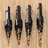 1/4 inch Hex Shank Countersink Drill Bit Power Tools Accessories, 4Pcs/Set (Gold)