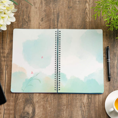 SIIXU Colorful Blank Journal Notebook, Hardcover Unlined Personal Diary for Women and Girls, 128 Pages, Autumn