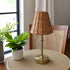 Aspen Creative 51003 3" 6" 5-1/4" Empire Clip-On Chandelier Lamp Shade, Natural Rattan, Top x Bottom x Slant Height