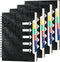CAGIE 5 Subject Spiral Notebooks Set of 4, 240 Pages A5 Small Notebook with Dividers for School