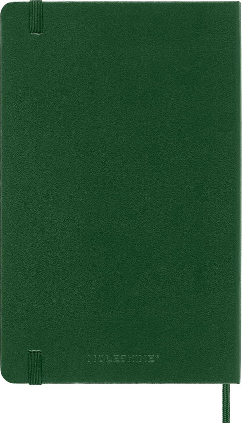 Moleskine Classic Notebook, Hard Cover, Large (5" x 8.25") Plain/Blank, Myrtle Green, 240 Pages