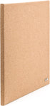 U Brands 14” x 14” Frameless Square Cork Bulletin Board, Natural with Push Pins, 1 Count