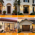 E26 SHINE HAI Dusk to Dawn Sensor Outdoor Wall Sconce, Exterior Porch Lantern Fixture with Socket & Glass Shade
