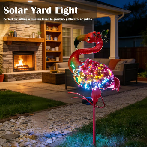 SunKite Flamingo Solar Garden Light Yard Decor Gifts for Women Outdoor Decorative Stake Light Waterproof