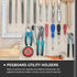 SHINEOFI 5pcs Iron Pegboard Screwdriver Holders Rack Utility Hooks for Garage Workbench Storage Easy Installation Tool