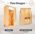 NPLUX 50 Pack Packaging Gifting(8.27x13.6x3.54In) Sourdough Bread Bags for Homemade Bread with Tin Tie Tab Lock Bakery