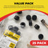 Premium Rubber Door Stop Stud Replacement Tips, Universal Size Doorstopper Bumpers for Wall & Floor Protection