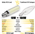 ALIDE E12 100w Bulbs C7,5000K White,1200lm T6 10W E12 Bulbs Lamp,Non-dimmable,0.73x 3.15inch,5 Pack LED Candelabra