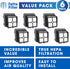 Fette Filter - HEPA Filters Compatible With Tineco iFloor 3/ Floor One S3/ Floor One S5/ Floor One S5 Pro, Wet Dry Vacuum Cleaner Includes 6 Premium Hepa Filter Replacements & 1 Cleaning Brush.