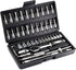YUFANYA 46PCS 1/4 inch Drive Socket Set, Metric Ratchet Wrench with 4-14mm CR-V Sockets, Mechanic Tool Kits