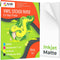 Printable Vinyl Sticker Paper for Inkjet Printer - Matte White, 15 Self-Adhesive Sheets, Waterproof