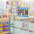 BAZIC Business Hours Sign 12"x16", Open Closed Signage for Business Store Office Door Window
