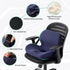 FuturaLoom Ergonomic Seat Cushion for Sciatica Relief & Long Driving - Memory Foam Back Support with Adjustable Strap