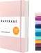PAPERAGE Lined Journal Notebook, Blush, 252 Pages, Medium 5.7 x 8 inches, 100 GSM Thick Paper, Hardcover