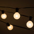 (10 G40 1.6" Bulbs Hometown Evolution, Inc. White Pearl Outdoor Patio Globe String Lights Foot, White Pearl - Black