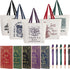 Fulmoon 5 Set Book Lovers Gifts, Includes Book Tote Bag, Notebooks, and Ballpoint Pens for Teacher Appreciation