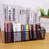 Black Mesh Pen Pencil Holder, Small Metal Desk Organizer with 5 Compartments for Office Supplies, Home, School,