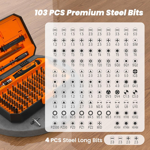 115 1 Set, PS5, JOREST in Small Precision Screwdriver Tool Gifts for Men, Magnetic Repair Tool Kit for PC, Laptop