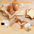 100 Pack 8.3x10'' Paper Bread Bags for Homemade Bread, Heat-Sealable Bakery Bags with Clear Front Window and Label Seal