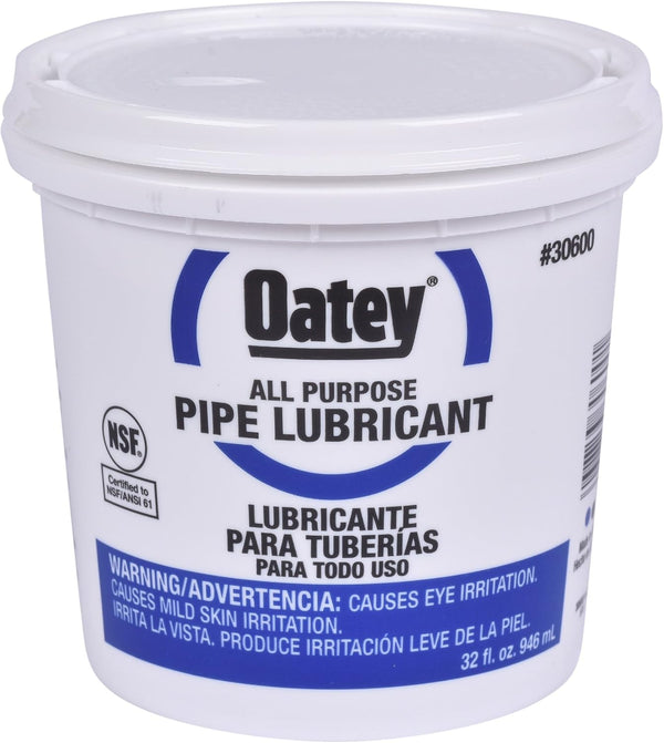Oatey, 32 oz, Amber, 30600 Lubricant, for Rubber Gaskets, 32-Ounce, 32 Ounce