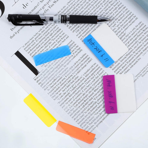 Jovitec 800 Pcs 40 Sets Sticky Tabs - 2 Inch Colored Index Tabs Writable and Repositionable Labels for File Folders,
