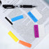 Jovitec 800 Pcs 40 Sets Sticky Tabs - 2 Inch Colored Index Tabs Writable and Repositionable Labels for File Folders,