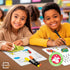 SCRIBBLEDO Small White Board Dry Erase Sheets, 9”x12” for Kids Teacher Class Manipulatives, 10 Sheets