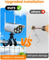 Thumok Dummy 3 Solar Security Camera Outdoor, Motion Detector Fake Camera with Lighting Modes, Octopus Tripod No Drill