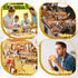 200 PCS Clear Plastic Square Hinged Containers, Disposable Clamshell Food Containers with Lids for To Go Items