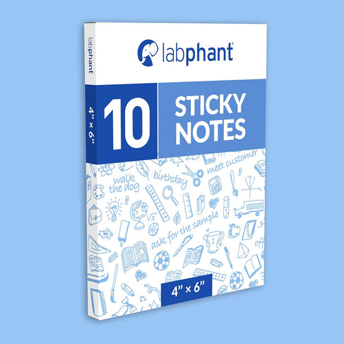 Dry Erase Sticky Notes - 10 Pack of 4x6 Inch Reusable Whiteboard Stickers for Smooth Surfaces, No More Paper