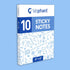 Dry Erase Sticky Notes - 10 Pack of 4x6 Inch Reusable Whiteboard Stickers for Smooth Surfaces, No More Paper