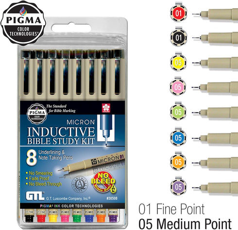PIGMA MICRON INDUCTIVE BIB, 8PK