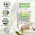 SUPEASY Wall File Organizer, 5-Tier Desk Organizer with 4 Pen Holders, R-shaped Bottom Tray for Office Supplies, White
