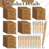 Glenmal 120 Pcs Thank You Gift Set - Spiral Inspirational Notebooks & Retractable Motivational Pens for Employee