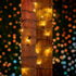 70 24 Commercial 21 Sets Warm White Wide Angle LED Mini Lights on Brown Wire Ft Grade Christmas String Lights, Full