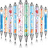 Thenshop Funny Nurse Pens - Cartoon Ballpoint Nursing Pens with Black Ink for Appreciation Gifts (24 Pcs)