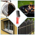 huoflame 1 PCE White Steel Brushes Heavy Duty Carbon Steel and Stainless Steel Wire Scratch Brush with Rubber Ergonomic