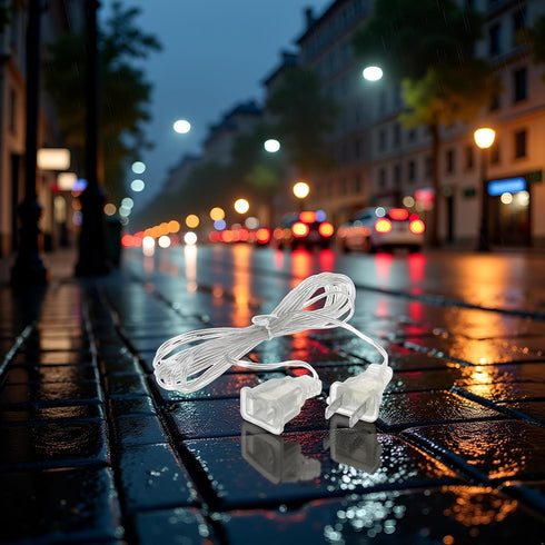 Calsgkspray White String Extension Lights Transparent Cable Extension Cord Plug Lamp Extension Cord Invisible Extension